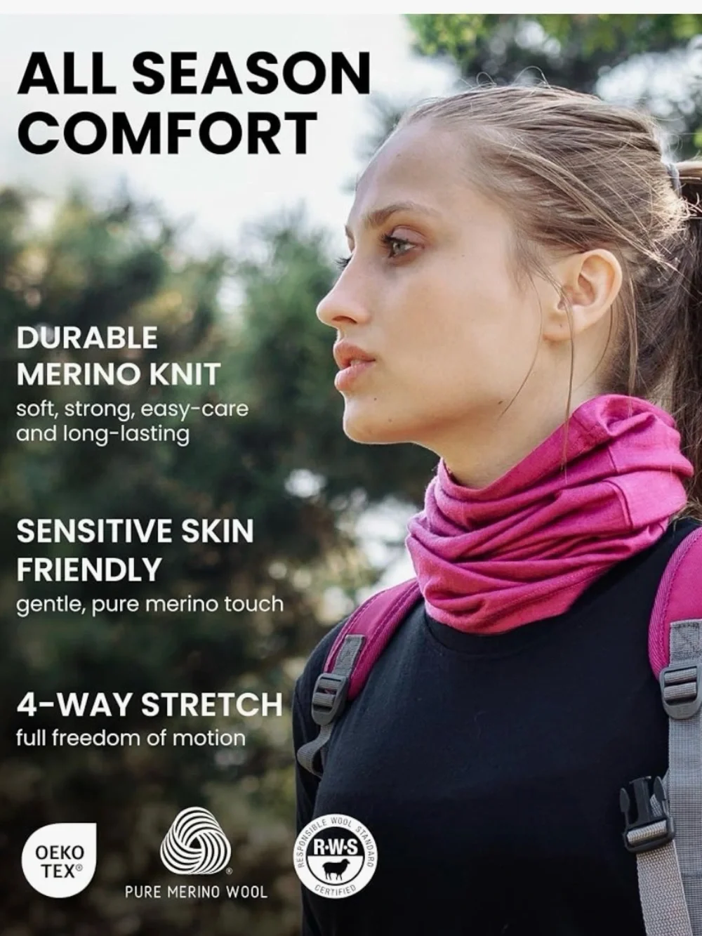 Merino Wool Neck Gaiter